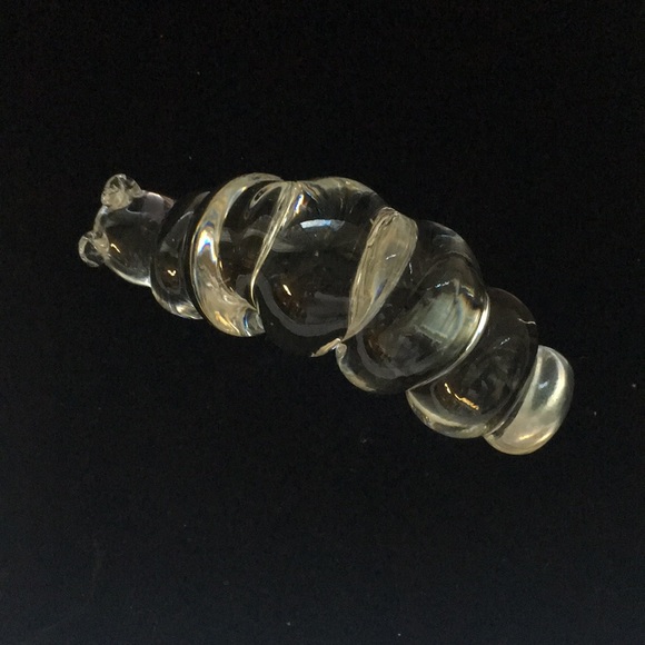 Art Glass caterpillar figurine paper weight - Picture 5 of 9